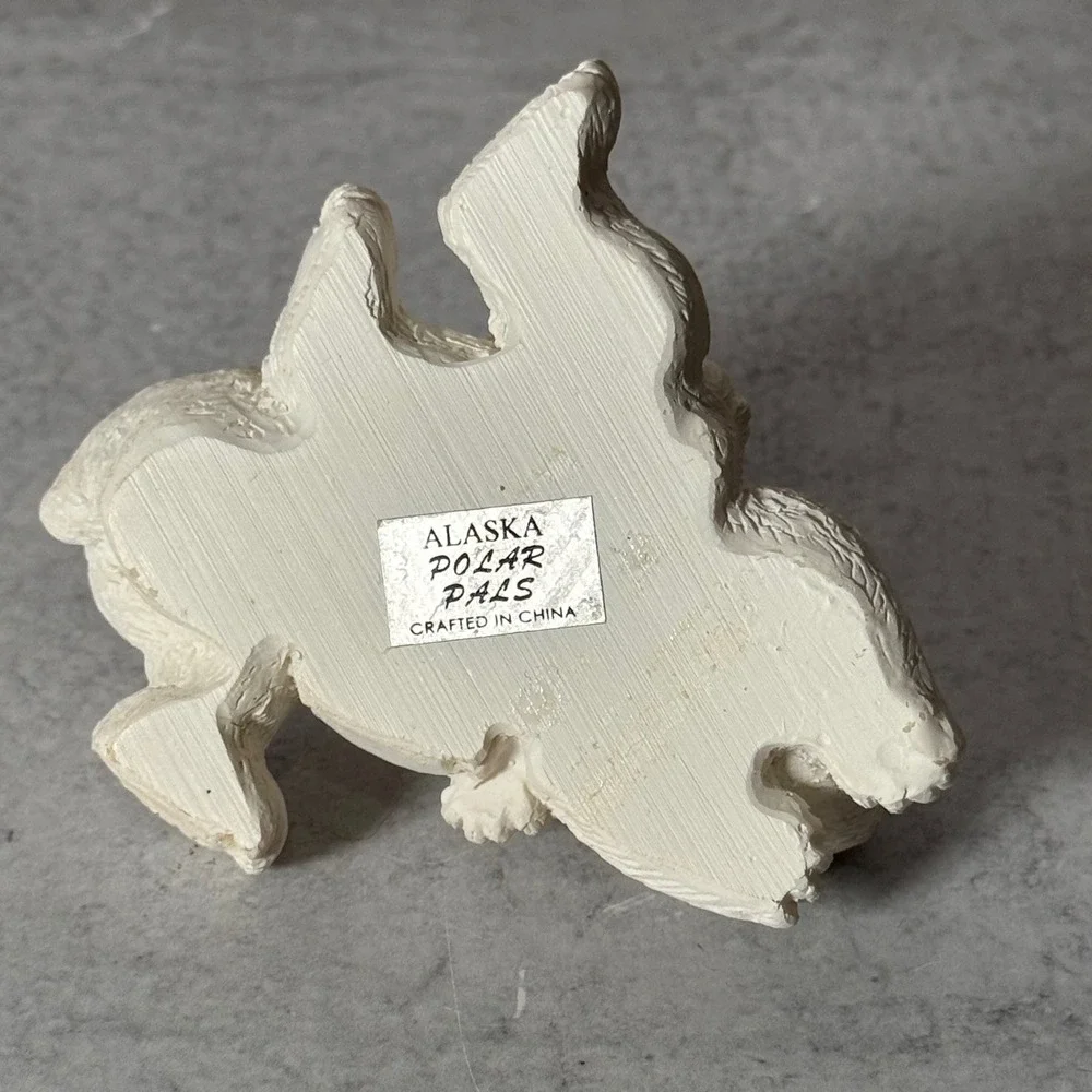 Alaska Polar Pals Jack Jill Polar Bear Resin Figurine Sculpture Twin Cubs Bears - Picture 12 of 15